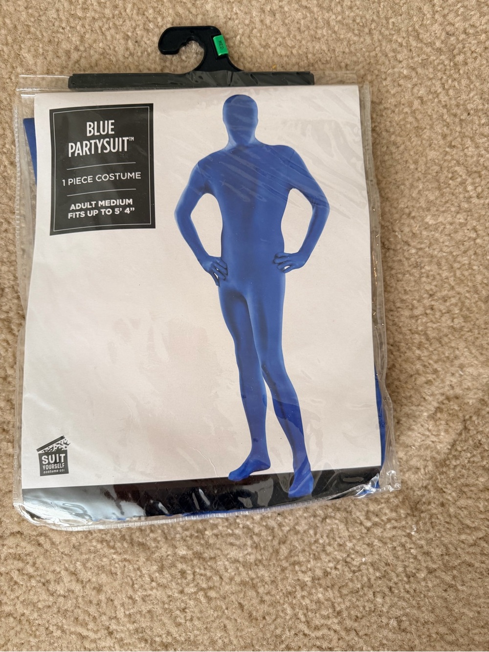 Blue Partysuit Full-Body Men’s Costume - Medium
